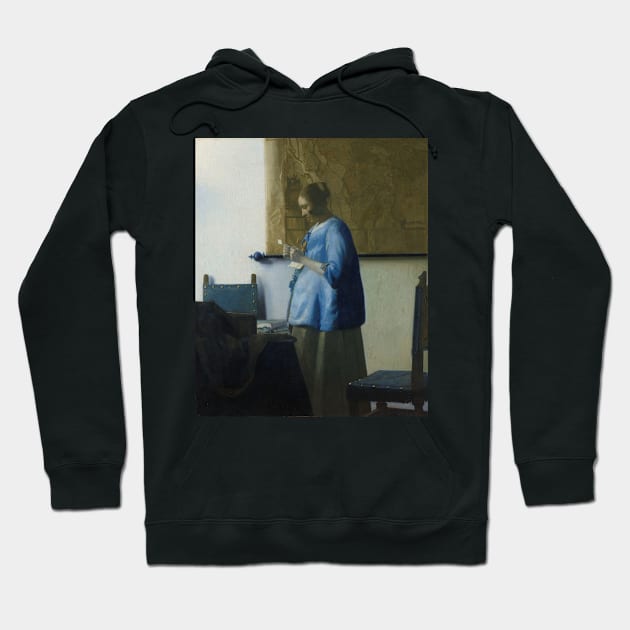 Vermeer - Woman Reading a Letter Hoodie by SHappe